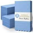 thumbnail image 7 of Crown Display Light Blue Scalloped Napkins Disposable 20 Pcs 3-Ply Light Blue Scalloped Dinner Napkins Disposable Decorative for Dinners & Parties, Paper Guest Towels for Bathroom & Party Supplies, 7 of 7