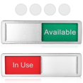 thumbnail image 1 of 2 Pcs Vacant Occupied Signs Privacy Signs Available Or In Use Sign Slider Door Indicator Signs For Home Office Restroom Conference, 1 of 2