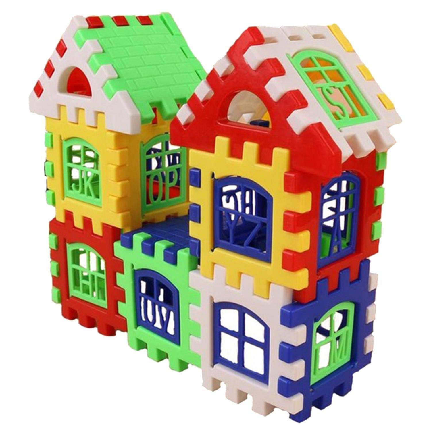 24PCS Plastic House DIY Building Blocks Intelligent Toy for Children Kids 