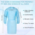 thumbnail image 2 of Batas aislantes desechables Xuhal, paquete de 150 unidades, PPE, unisex, azules, 2 of 6