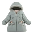 thumbnail image 3 of QIPOPIQ Girls' Winter Coat Water Resistant Long Parka Warm Hooded Puffer Jacket Clearance, 3 of 5