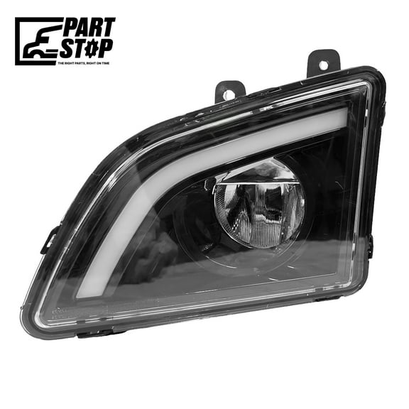 LH LED Fog Light – Black Housing | Fits Volvo VNL 2018 , LED fog light driver