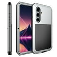 thumbnail image 2 of Feishell Designed for Samsung Galaxy S25+ Case, [Built-in Screen Protector] [Military Grade Drop Protection] Metal Aluminum Alloy Heavy Duty Full-Body Shockproof Water-Proof Phone Case,Silver, 2 of 6