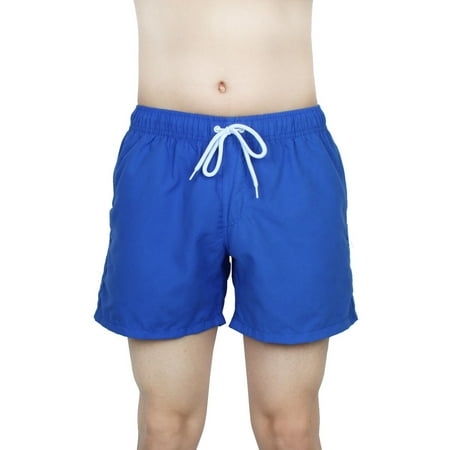 Chetstyle Authorized Men Summer Surfing Beach Shorts Swim Trunks Royal Blue W