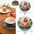 thumbnail image 3 of Gnome Lifebuoy Trivet Mats Pot Holders Cotton Woven Non-Slip Heat Resistant for Hot Pots Pans Pats for Cooking Baking Set of 2, 3 of 7