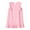 Pink, variant on XASZHN Sun Dresses for Girls Toddler Girls Sleeveless Solid Dress Dance Party Dresses Clothes White 6-7 Years Girls Summer Dress