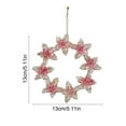 thumbnail image 3 of Adornos navideños colgantes de plástico, adornos navideños, colgantes para árbol de Navidad, copos de nieve, guirnaldas de flores y lazos, adornos con formas, regalos de Navidad, decoraciones de Hallo, 3 of 6