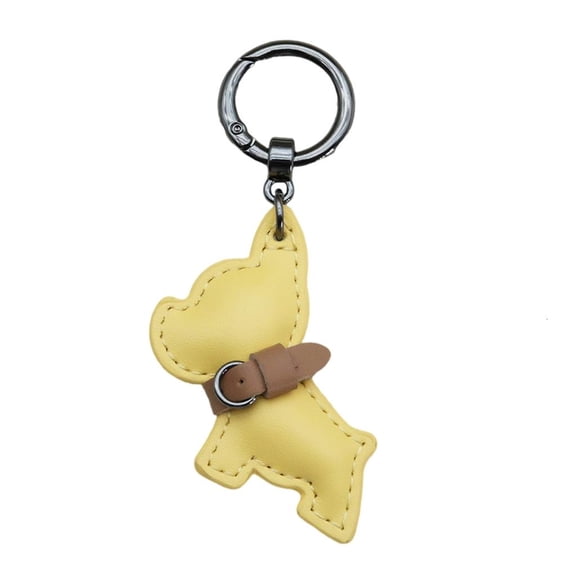 Osdhezcn Stylish PU Leather French Bulldog Keychain Bag Pendant Jewelry Fashion Keyring