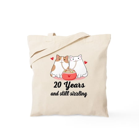 CafePress – 20Th Anniversary Funny Ramen – Unisex Canvas Tote Bag Beige 1-Piece