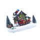 thumbnail image 1 of Yuarrent Navidad casa de nieve resina luminosa adorno de escritorio luces LED brillantes coloridas figuritas de pueblo que funcionan con pilas hogar Kits de decoración para fiestas Yuarrent HA038662-00, 1 of 6