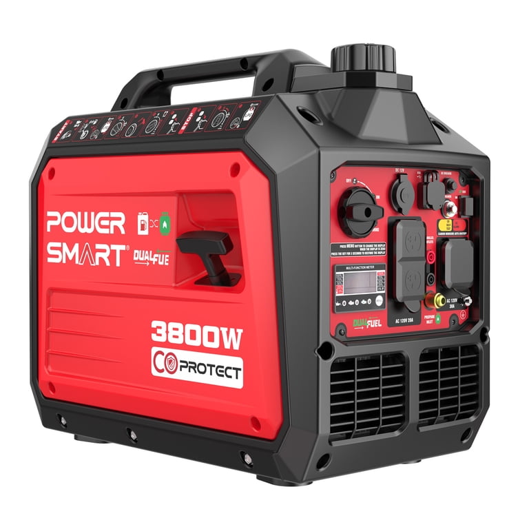 PowerSmart 3800/3300 Watt Dual Fuel Portable Inverter Generator