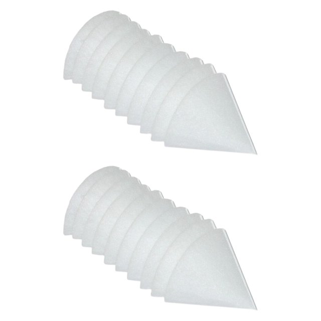 Filtro de válvula de cónico de 20 piezas, hojas de filtro de ventilación de aire, accesorios, uso del ventilador, piezas de repuesto fáciles de