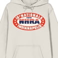 thumbnail image 2 of National Hot Rod Association Logo Adult Natural Graphic Hoodie - Small, 2 of 3
