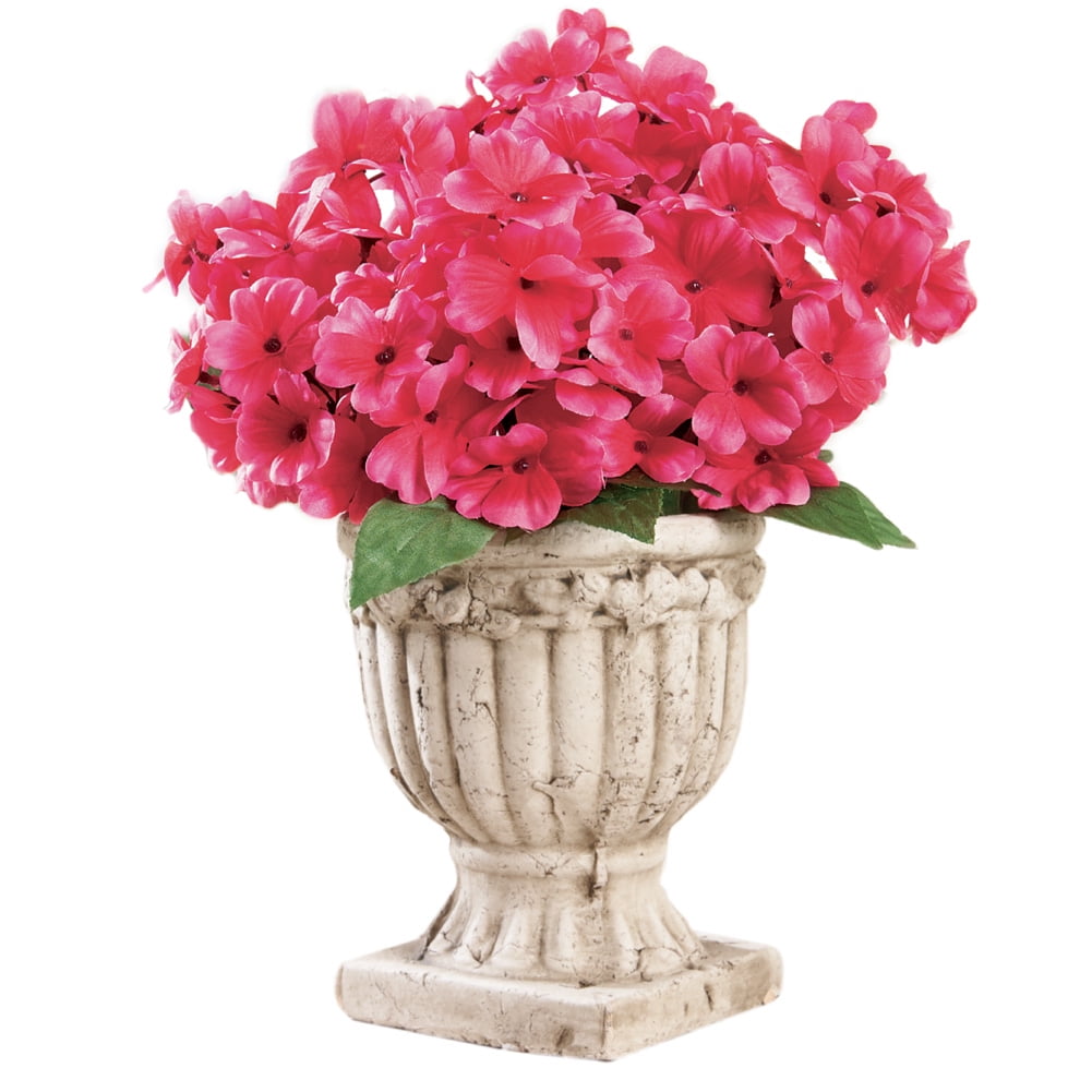 Impatiens Artificial MaintenanceFree Flower Bush Set of 3 Walmart