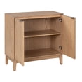 thumbnail image 7 of Storage Cabinet, 31" Fluted 2-Door Accent Chest, Ash Entryway Cabinet for Living Room, Dining Room, Hallway, Natural, 7 of 7