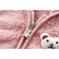 thumbnail image 4 of Mercatoo Newborn Infant Baby Boy Girl Fleece Jacket Winter Clothes Hooded Coat Tops with Bear Ears Pants Baby Girl Outfits, 4 of 4