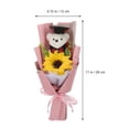 thumbnail image 5 of KAKOWELY Ramo de oso de flores de graduación Ramo de girasoles Decoración de flores de graduación, 5 of 5