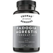 Thomas' all-natural Remedies Fadogia Agrestis with Tongkat Ali, Vegan,  Improve Stamina, Fitness Regimen  120 Capsules