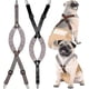 thumbnail image 1 of 2 Pieces Dog Diaper Suspenders Belly Bands Canine Harness Keep Diaper On Your Dog For Small Medium And Large Dogs (black, Brown, Small) Small, 1 of 5