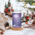 thumbnail image 2 of Yayeee Flameless Candles with Remote Flickering Battery Operated Multi Color Changing, Purple Forest, 2 of 7