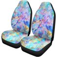 thumbnail image 2 of ABPHQTO Juego de 2 fundas para asientos de coche pintadas con patrón de acuarela abstracto geométrico oriental floral tropical sin fin Universal Auto asientos delanteros Protector, 2 of 4