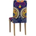 thumbnail image 4 of RYLABLUE Colorful Paisley Stretch Chair Cover Protector Seat Slipcover for Dining Room Hotel Wedding Party Set of 6, 4 of 5