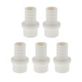 thumbnail image 1 of Conector de Tubería Recta de Espiga de Plástico 1.3"x1" Blanco 5 Pcs, 1 of 1