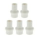 thumbnail image 1 of Conector de Tubería Recta de Espiga de Plástico 1.3"x1" Blanco 5 Pcs, 1 of 1