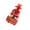 Red, variant on Wooden Christmas Tree Musical Rotating Decoration with Figurines Ornaments Handcrafted Holiday Desktop Decors