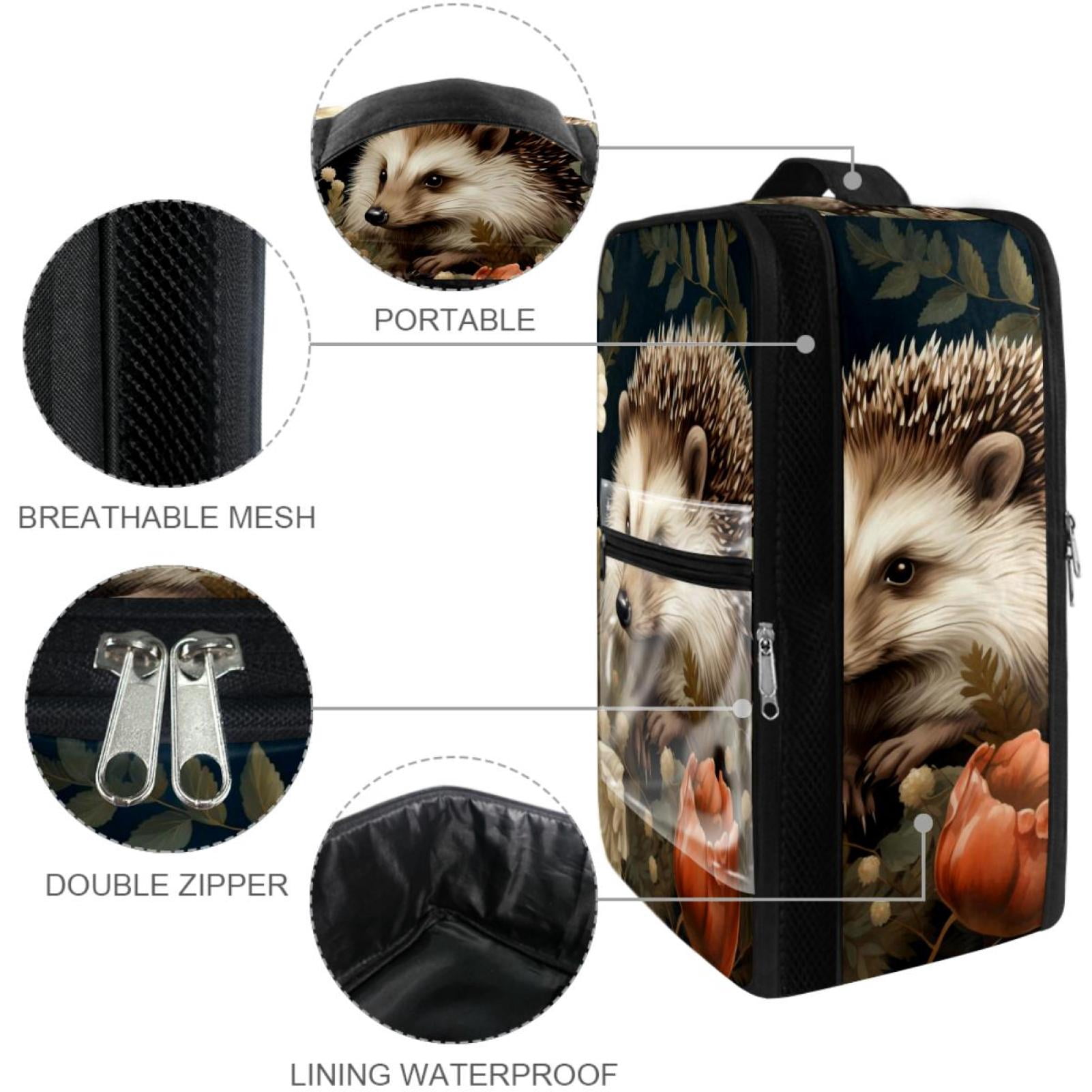 Hedgehog Polyester Shoe Boxes 23x31cm 9x12in - Storage Organizer for Shoes - Durable and Spacious Container for Footwear