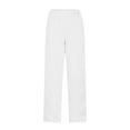 thumbnail image 4 of Yghzkop Women's French Terry Wide Leg Sweatpants Solid Color Barrel Leg Joggers Elastic Waist Lounge Pants with Side Pockets Streetwear Oversized Fit Casual Trousers Comfortable, 4 of 9