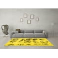 thumbnail image 3 of Ahgly Company Indoor Rectangle Abstract Yellow Modern Area Rugs, 5' x 7', 3 of 4