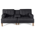 thumbnail image 3 of Sofá Cama Makora Queen con Memory Foam Color Oxford Lino Respaldo Reclinable de 3 Posiciones, 3 of 8