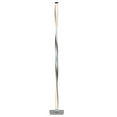 thumbnail image 1 of Brightech 48 Inch Helix Modern Built In LED Floor Standing Pole Lamp, Silver, 1 of 10
