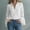 White, variant on Womens Tops Elegant Lace Edge Cotton Linen Solid Pullover Spring Summer Shirts for Women Beige L