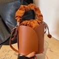 thumbnail image 1 of Bolso casual de mujer Moda PU Slouchy Hobo Bag Bucket Bag Bolso cruzado único, 1 of 9