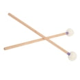 thumbnail image 4 of mazo de tambor mazo de tambor de madera juego de mazo de tambor 2 piezas mazo de tambor cabeza de fieltro mango de madera juego de accesorios de instrumentos antideslizantes para ANGGREK DE1310, 4 of 8