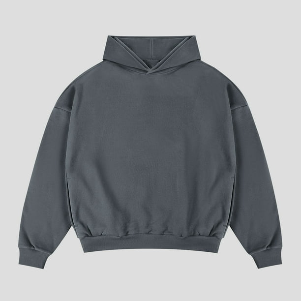 pstuiky camisas de manga larga para hombre, Sudadera con capucha y hombros caídos de manga larga para hombre camisetas de hombre s
