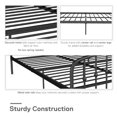 Novogratz Bushwick Metal Bed, Queen, Black