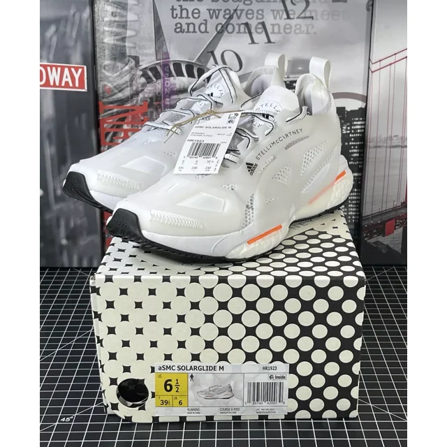 Adi-das by Stella McCartney Solarglide White Shoes HR1923 MNS 6.5 / WMNS 7.5 NEW