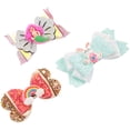 thumbnail image 4 of Miangastore Bow Tie Clip Glett Assorted Color 3Pcs 3.1x2in, 4 of 8