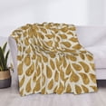 thumbnail image 3 of Fotbe Gold Drops Manta de Franela con Estampado, Manta Ultrasuave para Cama, Sofá, Auto, Hipoalergénica y Antibolitas-40"x30", 3 of 6