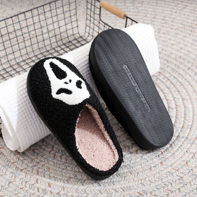 Gray Moccasin Slippers with skeleton design Skeleton Moccasins - Etsy main image 4