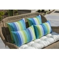 thumbnail image 5 of RSH Decor: 4 Square Accent Pillows Made with Sunbrella Performance Fabric | 20" x 20" | Canvas Pacific Blue, 5 of 8
