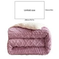 thumbnail image 3 of Winter Lambswool Throw Blanket Thick Warm Plush Blanket Sofa Bed Lightweight Washable All-Season Comfort Blanket 59x78.7 inches, 3 of 5
