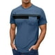 thumbnail image 1 of Camiseta de manga corta con cuello redondo y estampado a rayas para hombre, gráficos en 3D, poliéster y spandex, ropa informal para el día a día, tallas S-XXXL, 1 of 7