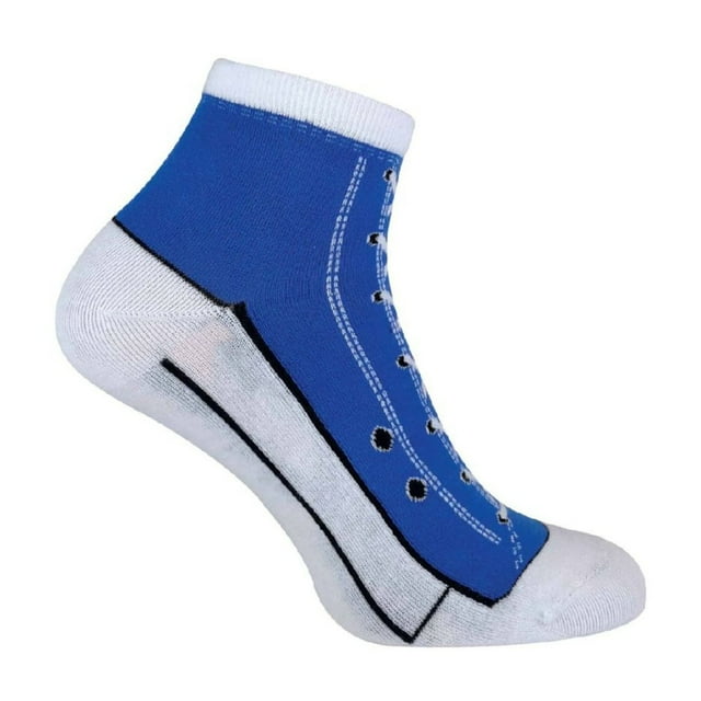 Sock Snob - 2 Pairs Unisex Adult Lace Up Converse Socks | Socks That Look Like Shoes