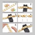 thumbnail image 5 of QQTDFG Stainless Steel Watch Bracelet Stainless Steel Color 7.8"&nbsp; A122-Silver, 5 of 5