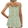 thumbnail image 6 of Goodeals Women Summer Camisole Fashion Tank Tops Crewneck Loose Fit Basic Shirts Going Out Printed Blouses Casual Summer Sleeveless T Shirts for Ladies(Army Green,S), 6 of 6