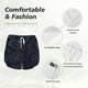 thumbnail image 4 of Balery Copper-Gold Gloss Outline Flower Pantalones cortos deportivos para mujer con forro y dos bolsillos, elásticos, para entrenamiento, gimnasio, yoga-Large, 4 of 7